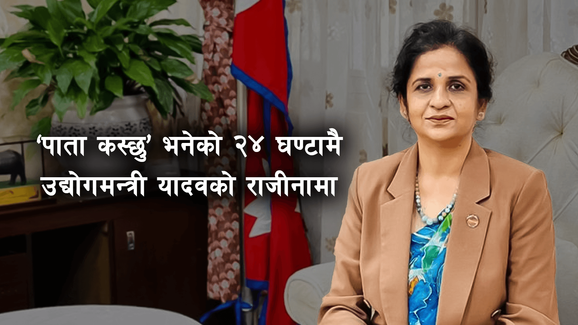 ग्यास अभावबारे विवादास्पद अभिव्यक्ति दिएकी उद्योगमन्त्री गौरीकुमारी यादवले दिइन् राजीनामा