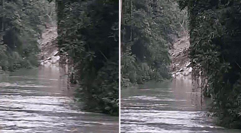 सोलुखुम्बुको हुङ्गा खोला पहिरोले थुनियो, तटीय क्षेत्रमा सतर्कता अपनाउन आग्रह