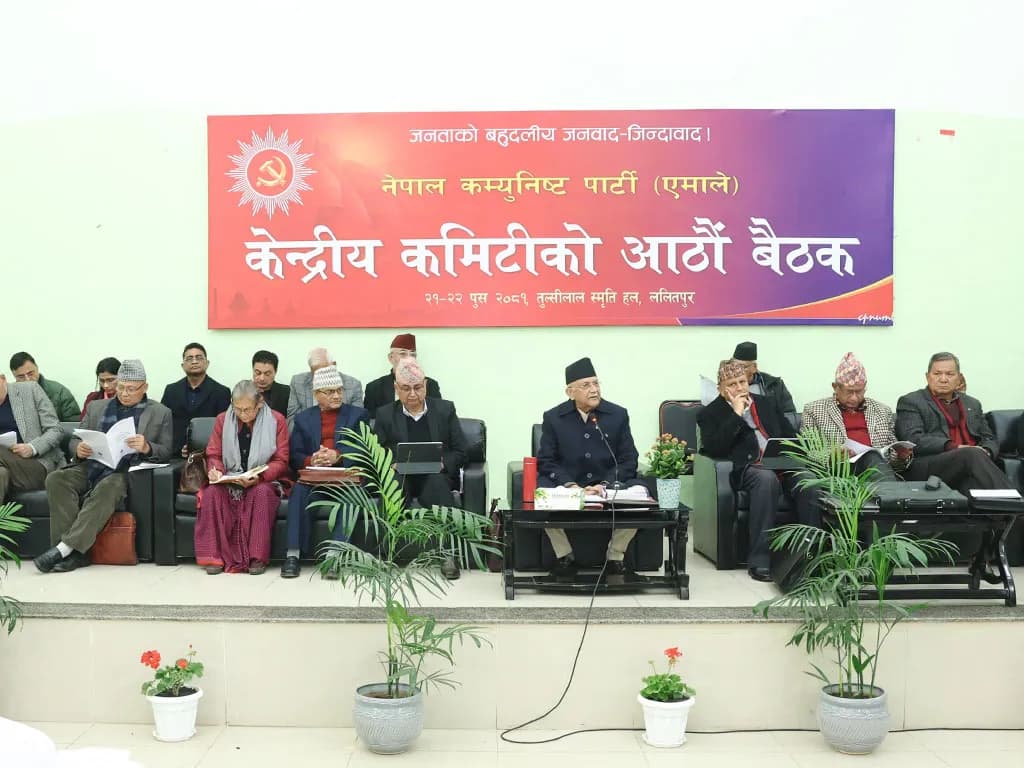 एमाले केन्द्रिय कमिटि बैठक जारि